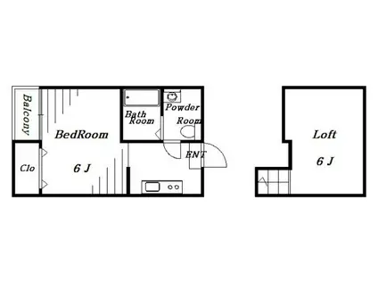 フィオーレ(ワンルーム/1階)の間取り写真