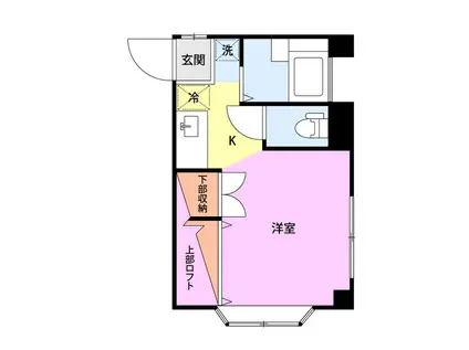 サンライズ陽明(1K/3階)の間取り写真