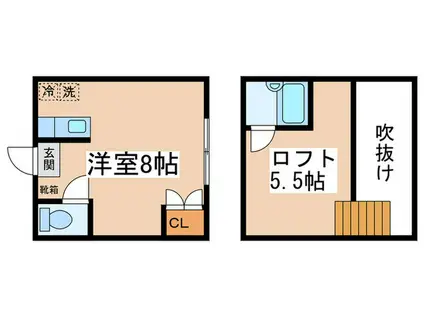 セフィール山代(ワンルーム/1階)の間取り写真