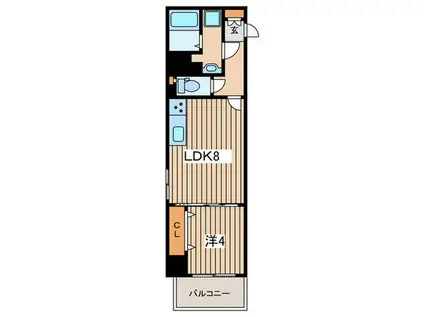 PRIME NEXUS(1LDK/3階)の間取り写真