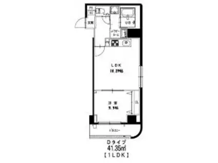 GRACE HILL(1LDK/2階)の間取り写真