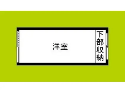 万葉ビル(ワンルーム/5階)の間取り写真