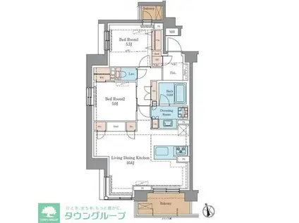 LUXENAPAWS藤沢(1LDK/6階)の間取り写真