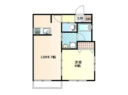 メイゾン平和台II(1LDK/2階)の間取り写真