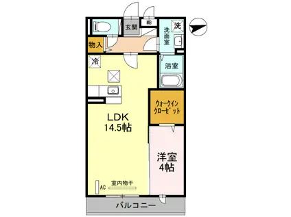 ALBAJ・K(1LDK/1階)の間取り写真