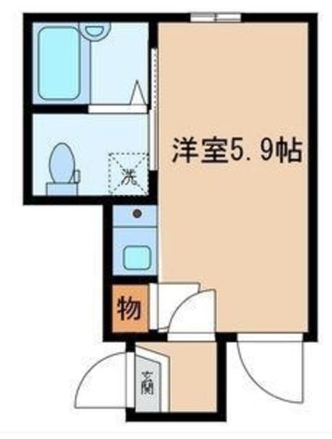 BONDS小台(ワンルーム/2階)の間取り写真