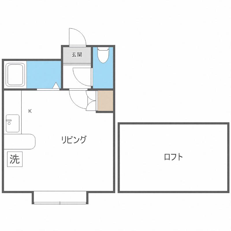 シャンドール札幌(1DK/1階)の間取り写真