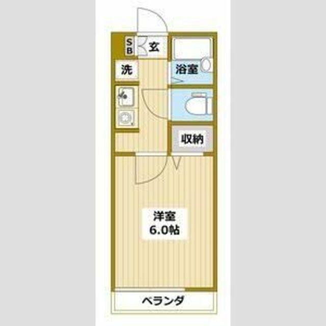 VILLA510 NO.6(1K/1階)の間取り写真