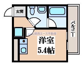 LISソフィア大東(ワンルーム/3階)の間取り写真