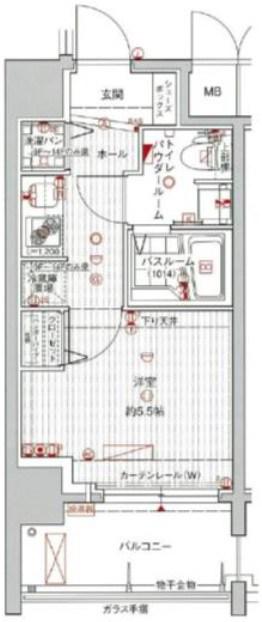アドバンス新大阪V(1K/14階)の間取り写真