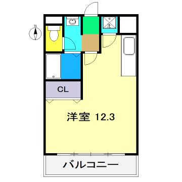 ADDRESS HARIMAYA(ワンルーム/5階)の間取り写真