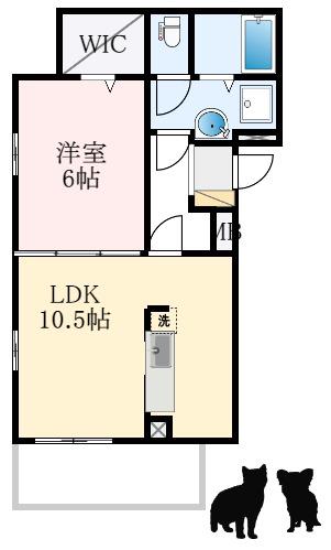 ポルチュラーカ(1LDK/3階)の間取り写真