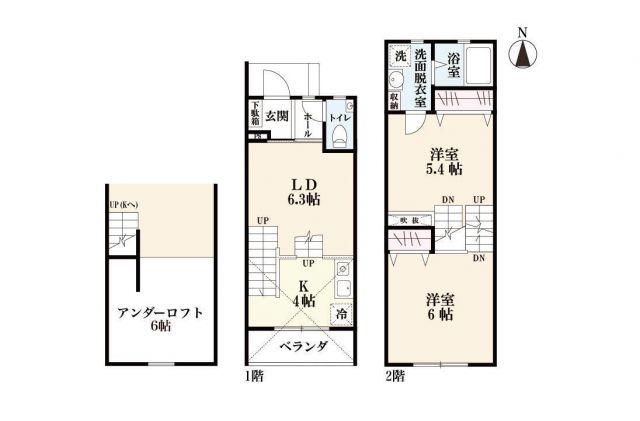 プレミアム東佐賀(2LDK/1階)の間取り写真