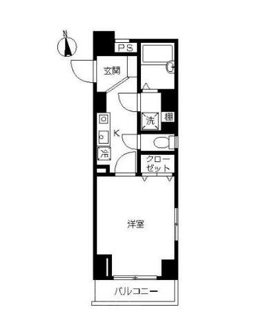 スカイコート本郷東大前壱番館(1K/2階)の間取り写真