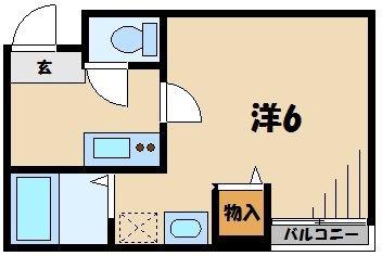 YKハウス(1K/1階)の間取り写真