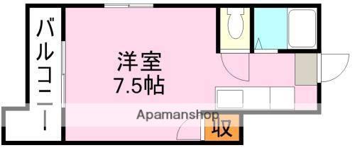 アビターレ新屋敷(ワンルーム/2階)の間取り写真