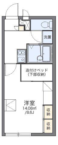 レオパレスいけざわA(1K/2階)の間取り写真