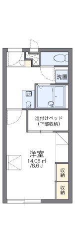レオパレスカズII(1K/2階)の間取り写真