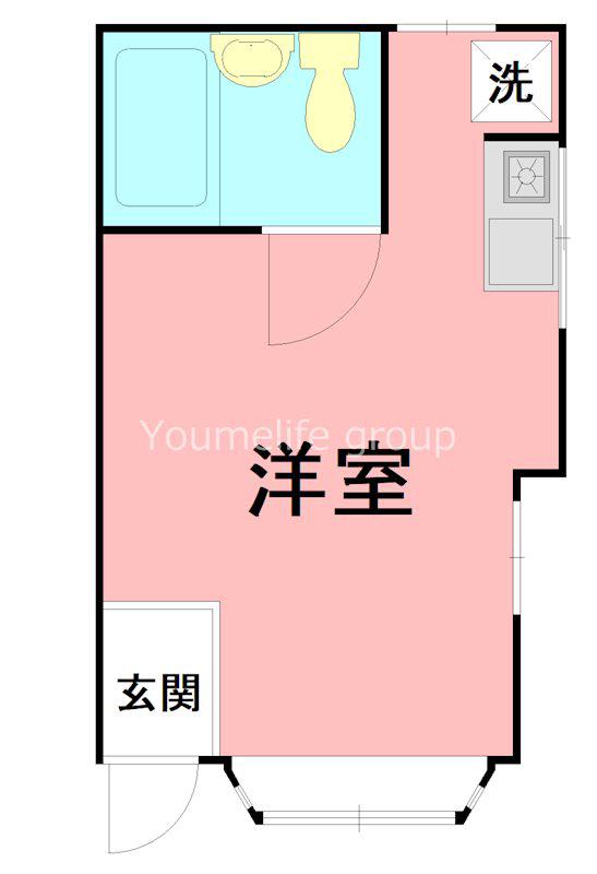 シーサイドOISOII(ワンルーム/1階)の間取り写真