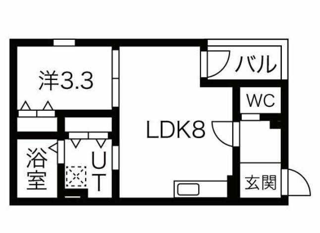NAGOYA THE NAVYWOOD(1LDK/2階)の間取り写真