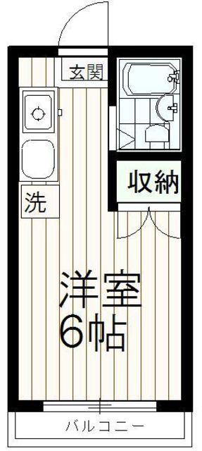 プレジオ多摩(1K/3階)の間取り写真