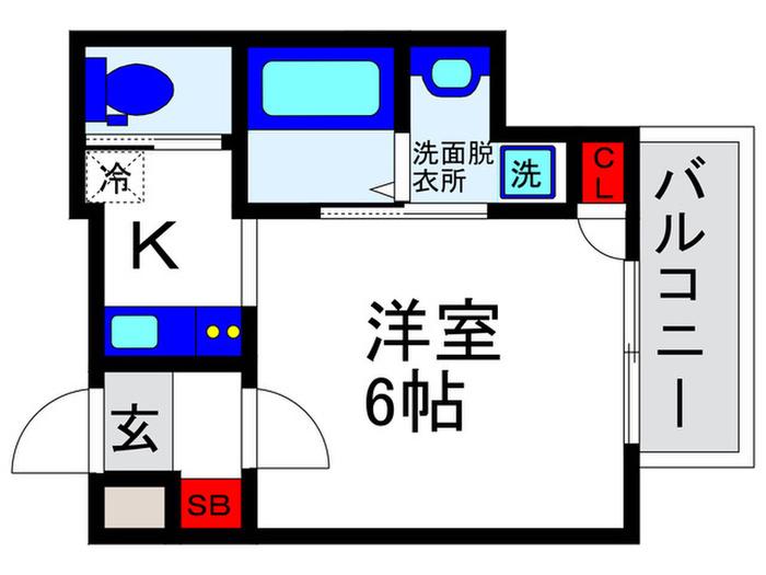 L&CスターハイツNO17(1K/3階)の間取り写真