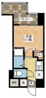 S-FORT長崎興善町(1K/13階)の間取り写真