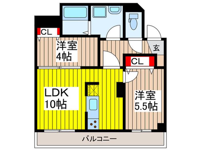 桜木―MSK(2LDK/7階)の間取り写真