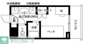 KDXレジデンス八王子大塚(1K/1階)の間取り写真