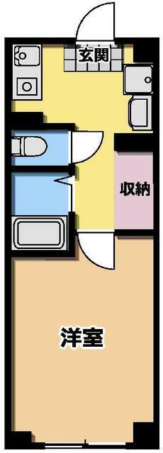 ヨウコーススクウェア蕨(1K/1階)の間取り写真