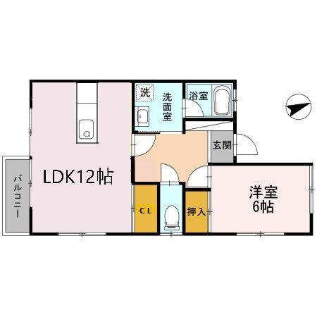 サンハイツ光が丘(1LDK/2階)の間取り写真
