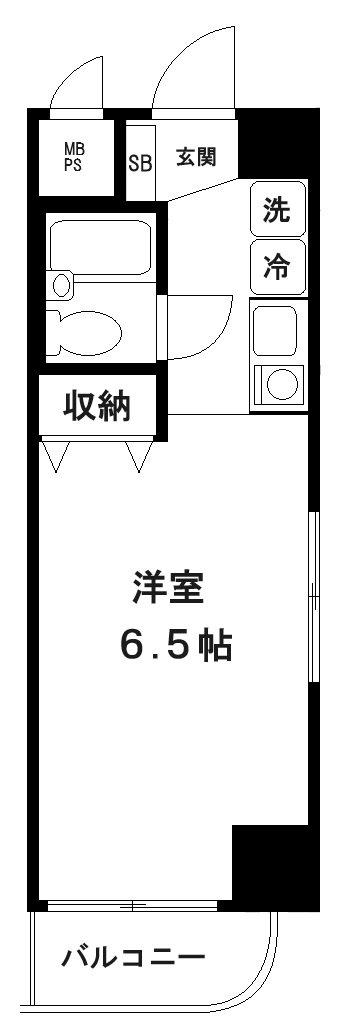 日神パレス桜台(ワンルーム/3階)の間取り写真