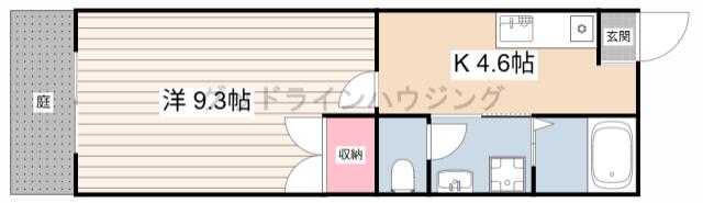 アネックス藤(1K/2階)の間取り写真