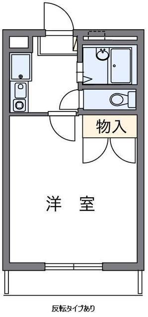 ラポルテ(1K/1階)の間取り写真