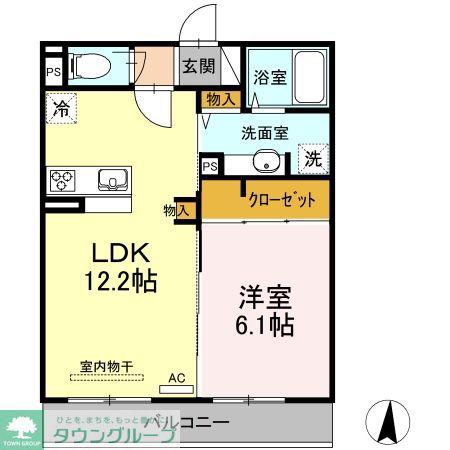 メゾンヴィクトワール梶ヶ谷(1LDK/3階)の間取り写真