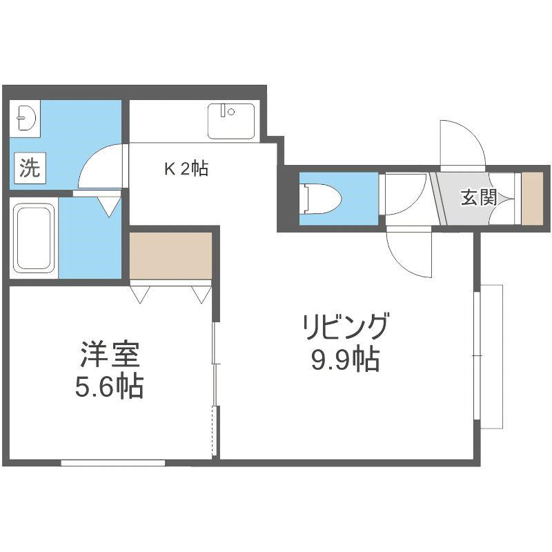 コーポ旭光(1LDK/1階)の間取り写真