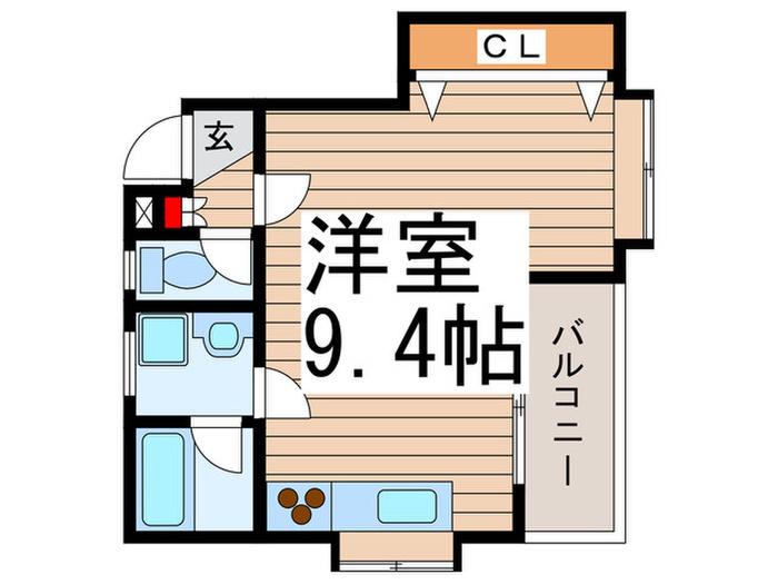 トーレランス新所沢(ワンルーム/2階)の間取り写真