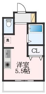 中山建設第一ビル(1K/4階)の間取り写真
