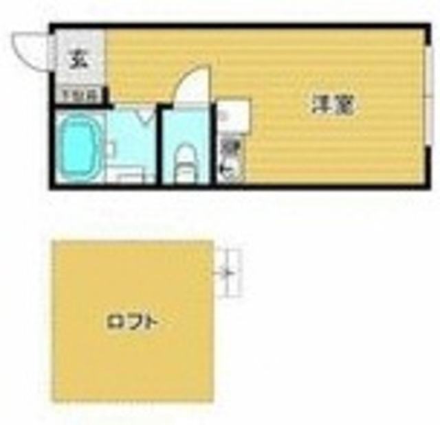 ユナイト東寺尾リチャーズの丘(ワンルーム/1階)の間取り写真