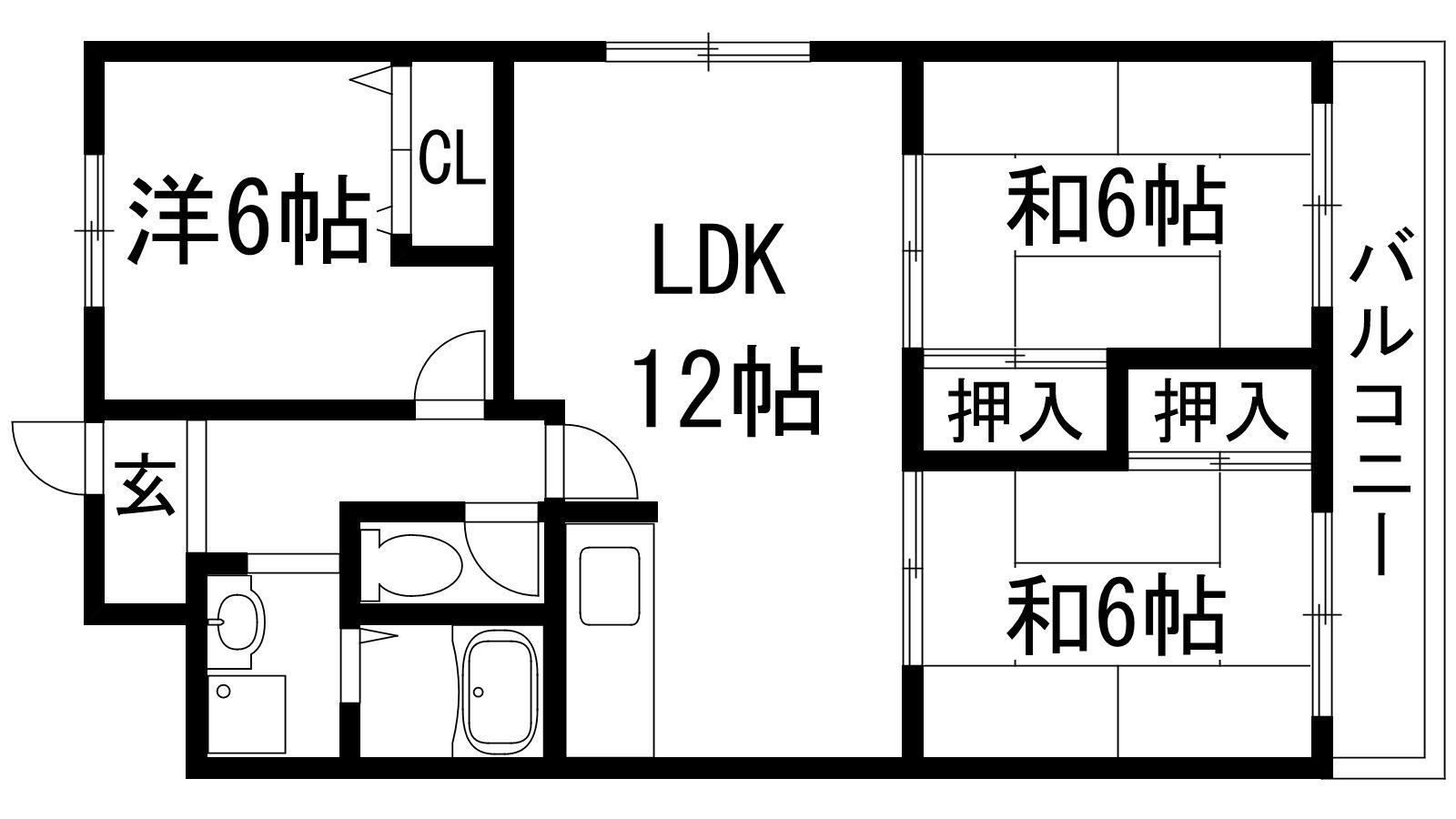 プリメゾン栄美寿(3LDK/3階)の間取り写真