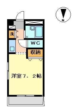 フォルテ・フェルマータ(1K/2階)の間取り写真