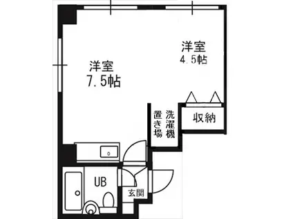 メゾン札幌N26W5(1DK/5階)の間取り写真