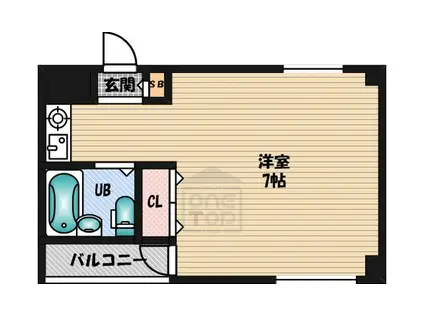 ハイツ・オーワイ(ワンルーム/2階)の間取り写真