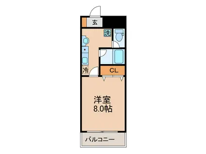 富士ソレイユ(1K/7階)の間取り写真