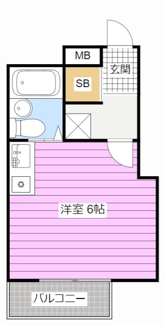 朝日プラザ浜松元浜パサージュ(ワンルーム/5階)の間取り写真