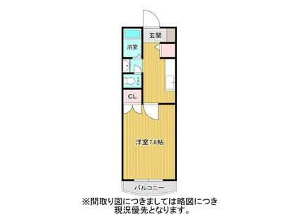 クオリア表参道(1K/4階)の間取り写真