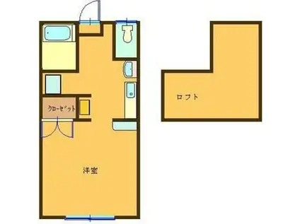 TMハイツ(ワンルーム/2階)の間取り写真
