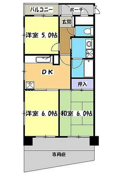 日神パレステージ所沢 1階階 間取り