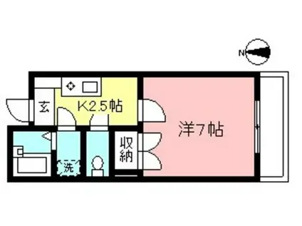 ロジエ高井戸弐番館(1K/3階)の間取り写真