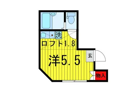 エスポワール北綾瀬(ワンルーム/3階)の間取り写真